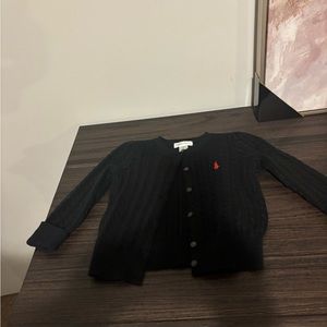 Black polo sweater